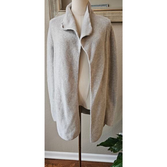 Boden Alpaca Wool Blend Open Front Knit‎ Cardigan Sweater Women Size S Pale Blue - Picture 1 of 5